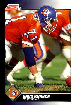 Greg Kragen Denver Broncos 1991 Score NFL #463